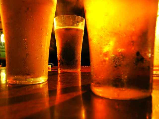 3 glasses of beer